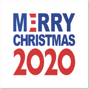 Merry Christmas 2020 America Posters and Art